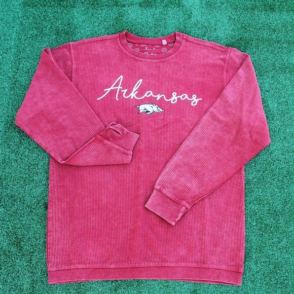 Arkansas Razorbacks Comfy Cord Vintage Wash Pullover - Picture 1 of 6
